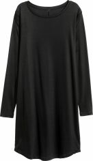 Акция на Сукня-футболка міні осіння жіноча H&M XAZ137700GOWC S Чорна от Rozetka