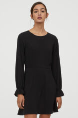 Акція на Сукня коротка осіння жіноча H&M 781833ч 42 Чорна від Rozetka