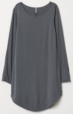 Акція на Сукня коротка осіння жіноча H&M 5433108RP7 36 Темно-сіра від Rozetka