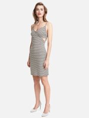 Акція на Плаття коротке осіннє жіноче H&M XAZ005547CUVK XL Біле з чорним від Rozetka