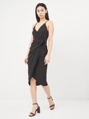 Акція на Плаття на запах коротке жіноче H&M XAZ163851WWYI S Чорне від Rozetka