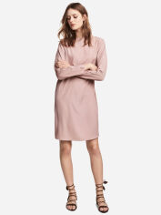 Акция на Сукня-футболка міні осіння жіноча H&M XAZ160275ZHVR 34 Темно-рожева от Rozetka
