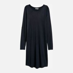 Акція на Сукня-футболка коротка осіння жіноча H&M 5613707RP8 S Темно-сині від Rozetka