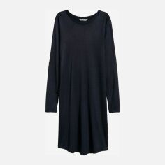 Акція на Сукня-футболка міні осіння жіноча H&M 5613707RP8 S Темно-сині від Rozetka