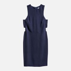 Акція на Плаття коротке осіннє жіноче H&M XAZ127840HBLQ 46 Темно-синє від Rozetka