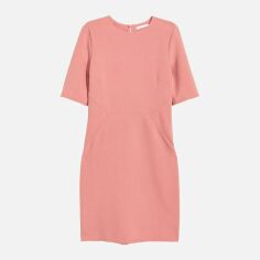 Акція на Плаття-футболка коротке осіннє жіноче H&M 0429942-4 46 Рожеве від Rozetka