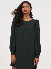 Акція на Сукня коротка осіння жіноча H&M 0828991-1 S Зелена від Rozetka