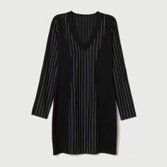 Акція на Сукня коротка осіння жіноча H&M 0644762-8 M Чорна від Rozetka