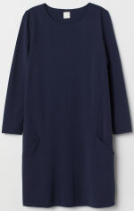 Акция на Сукня міні осіння жіноча H&M 2912-5503099 XS Темно-сині от Rozetka