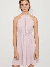Акція на Плаття міді літнє жіноче H&M 0608028-7 36 Рожеве від Rozetka