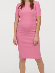 Акция на Плаття-футболка для вагітних міді осіннє жіноче H&M 0842384-1 L Рожева от Rozetka