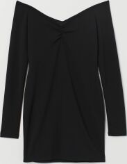 Акція на Плаття коротке осіннє жіноче H&M 0702043-8 S Чорне від Rozetka