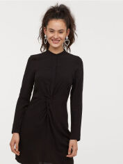 Акція на Сукня коротка осіння жіноча H&M 0708755-9 34 Чорна від Rozetka