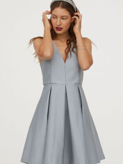 Акція на Сукня коротка осіння жіноча H&M 0720654-0 32 Блакитна від Rozetka