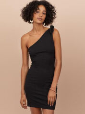Акція на Сукня коротка осіння жіноча H&M 0751930-0 36 Чорна від Rozetka