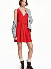 Акция на Сукня міні осіння жіноча H&M 4706544RP21 36 Червона от Rozetka