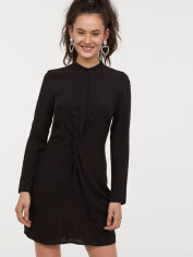 Акція на Сукня коротка осіння жіноча H&M 0708755-9 36 Чорна від Rozetka