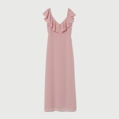 Акція на Сукня довга літня жіноча H&M 0762433-0 38 Рожева від Rozetka
