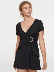 Акція на Сукня коротка осіння жіноча H&M 0788242-9 42 Чорна від Rozetka