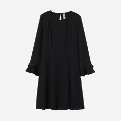 Акція на Сукня коротка осіння жіноча H&M 6901939RP5 34 Чорна від Rozetka