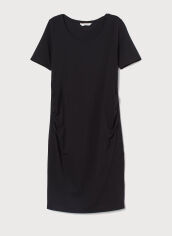 Акция на Сукня-футболка міні осіння жіноча H&M 1003-8577251 XS Чорна от Rozetka