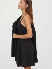 Акция на Сукня міні осіння жіноча H&M 0848436-1 XL Чорна от Rozetka