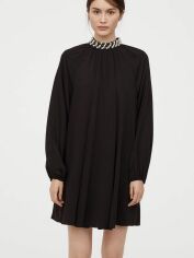 Акция на Сукня міні осіння жіноча H&M 0821683-0 42 Чорна от Rozetka