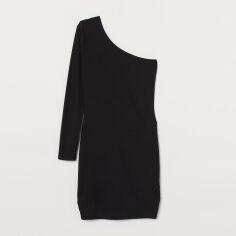 Акція на Плаття коротке осіннє жіноче H&M 1703-7654980 M Чорне від Rozetka