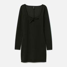 Акція на Сукня коротка осіння жіноча H&M 604-7106769 36 Чорна від Rozetka