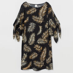Акція на Сукня коротка осіння жіноча H&M 6854299 34 Чорна від Rozetka