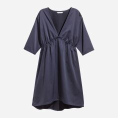 Акція на Сукня коротка осіння жіноча H&M 6016137-AAQJ 36 Темно-синя (DD3000000666296_PS2030000096459) від Rozetka