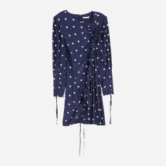Акція на Сукня коротка осіння жіноча H&M 0584969-01 32 Синя від Rozetka