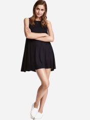 Акція на Сукня коротка літня жіноча H&M 0307325_02 M Чорна від Rozetka