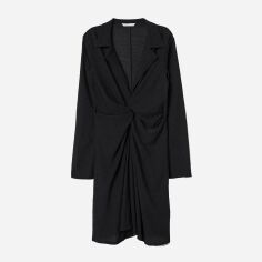 Акція на Сукня коротка осіння жіноча H&M 0711405_04 36 Чорна від Rozetka