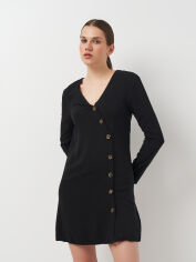 Акція на Сукня на запах коротка осіння жіноча H&M 0750960 36 Чорна від Rozetka