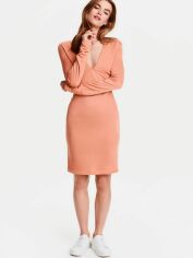 Акція на Сукня коротка осіння жіноча H&M 0422664 S Темно-бежевий від Rozetka
