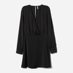Акція на Плаття коротке осіннє жіноче H&M 02-0639511-8 40 Чорне (СА2000001622759) від Rozetka