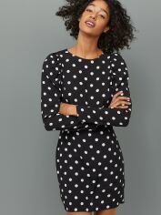 Акція на Сукня коротка осіння жіноча H&M 02-0806243-0 44 Чорна (СА2000001587294) від Rozetka