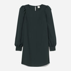 Акція на Сукня коротка осіння жіноча H&M 02-0828991-1 S Темно-зелена (СА2000001557280) від Rozetka