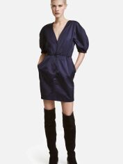 Акція на Сукня коротка осіння жіноча H&M 0462192-4 34 Темно-синя (СА2000001601440) від Rozetka
