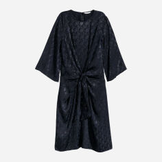 Акція на Сукня коротка осіння жіноча H&M 0619261-7 40 Темно-синя (СА2000001618417) від Rozetka