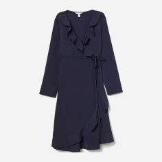 Акція на Сукня коротка осіння жіноча H&M 0720764-9 M Темно-синя (СА2000001579428) від Rozetka