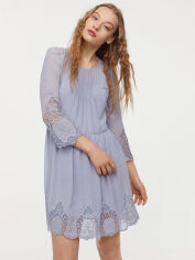Акція на Сукня коротка осіння жіноча H&M 0730153-9 34 Блакитна (СА2000001718216) від Rozetka