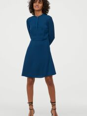 Акція на Сукня коротка осіння жіноча H&M 0784175-0 36 Синя (СА2000001624562) від Rozetka