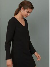 Акція на Сукня-футболка коротка осіння жіноча H&M 01-0783497-0 38 Чорна (СА2000001624463) від Rozetka