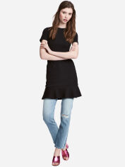 Акція на Сукня-футболка міні осіння жіноча H&M 502863 38 Чорна від Rozetka