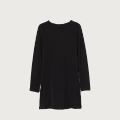 Акція на Сукня-футболка коротка осіння жіноча H&M 8322691sdm S Чорна від Rozetka