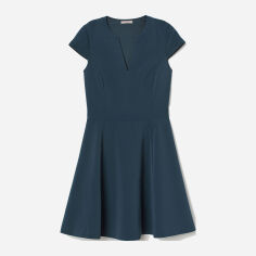 Акція на Сукня коротка осіння жіноча H&M 01-0706365-0 34 Синя із зеленим (СА2000001564394) від Rozetka