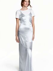 Акція на Плаття довге осіннє жіноче H&M 0437498-4 46 Сріблястий (СА2000001852064) від Rozetka