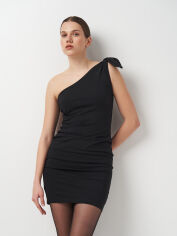 Акція на Сукня коротка літня жіноча H&M 0751930_02 38 Чорна від Rozetka